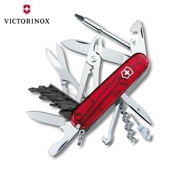Victorinox chính hãng dao quân đội Thụy Sĩ chính hãng Đa chức năng kết hợp dao máy tính (đỏ trong suốt) 1.7725.T