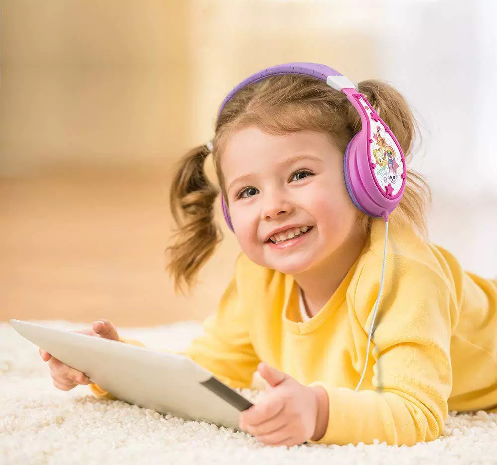 Детские наушники Shopkins, ограничитель громкости и мягкий оголовье для мальчиков и девочек