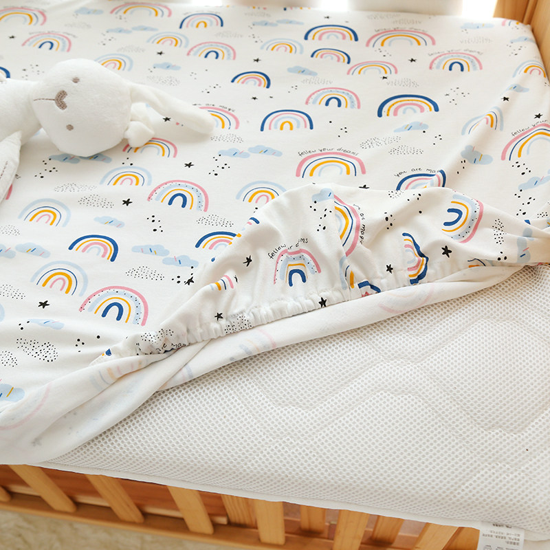 Baby bed sheet Pure cotton baby bed sheet Kindergarten children's bed bag Custom bed cushion cover Newborn bed products