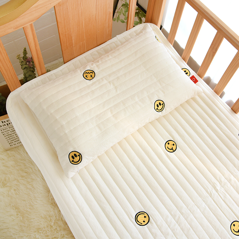 Baby pillow cover pure cotton newborn baby pillow towel suction breathable kindergarten children replace pillow sleeve four seasons