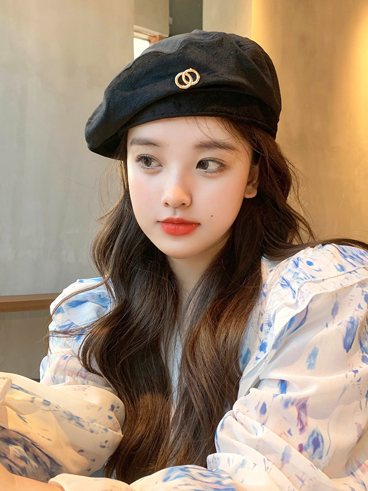 Japanese beret women's net red style ins tide autumn and winter new small fragrance wind all-match hat beret hat painter hat