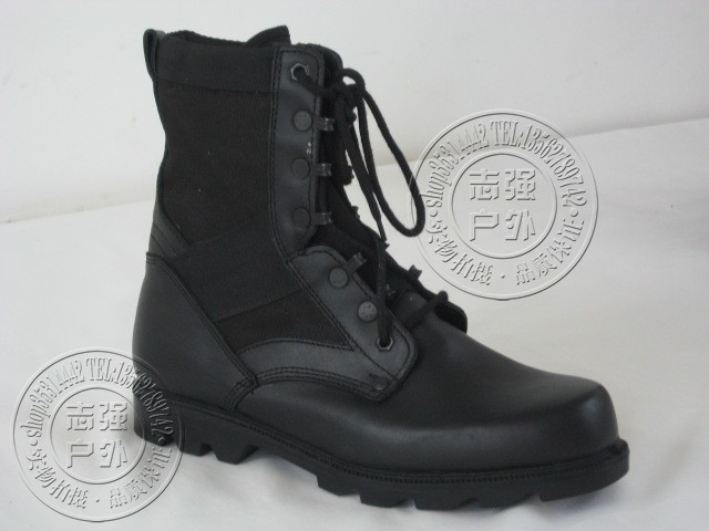 Zhiqiang Outdoor Combat Boots Black Double Density Tactical Boots Flame Retardant Anti-Puncture Land War Boots Man Boots