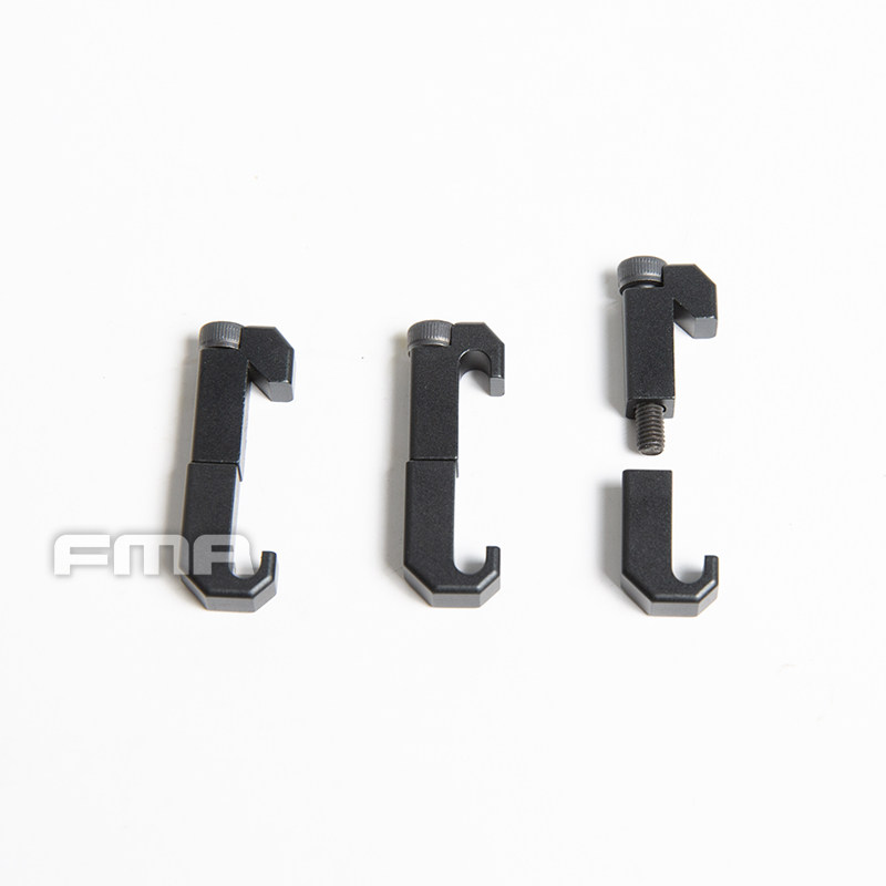 FMA Nylon/Metallschiene Kabel-Organizer Schalter Kabelclip für Taschenlampe PEQ Gehäuse TB1427 Schwarz – Detail 8