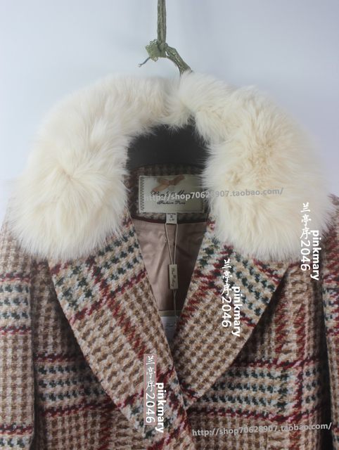 Restock GDC-PMAIW6119-37/3980 pink counter ແທ້ຈິງ fox fur fur collar coat 2019 winter