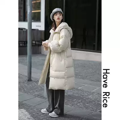 HAVERICE restaurant thick cotton-padded clothes long version of bread clothes women autumn and winter