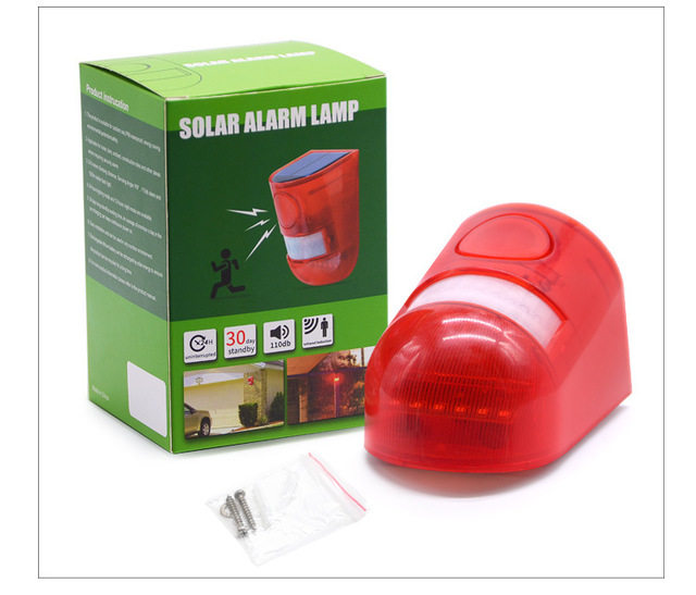 Solar anti-thief anti-theft sound and light siren outdoor outdoor human infrared sensing alarm light orchard home