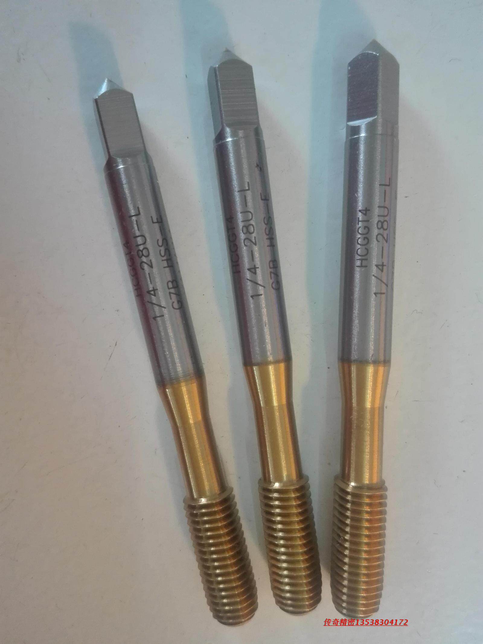 Japan YAMAWA titanium-plated left tooth extrusion screw tap 1 4-28UNF10-32 anti-tooth screw tap M3X0 5M4X0 7