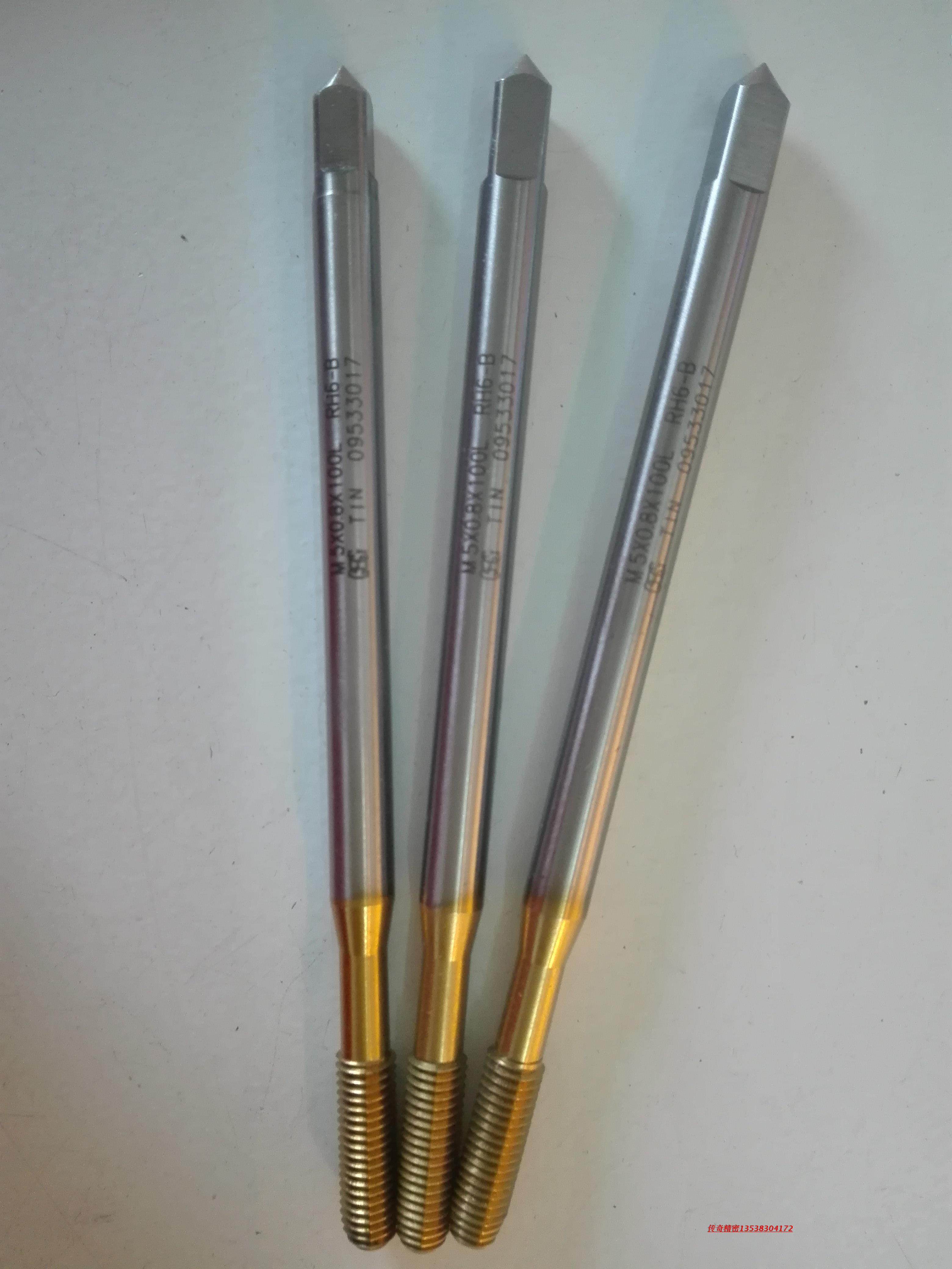 Japan OSG lengthened titanium-plated extrusion screw tap M5X0 8X100L M2 5X0 45 American teeth 4-40 6-32