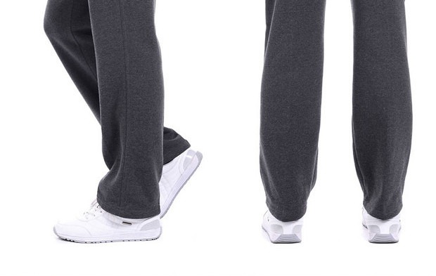 Quần thể thao nam mùa thu đông cộng với quần nhung dày nam trung niên giản dị quần jean nam hàng hiệu