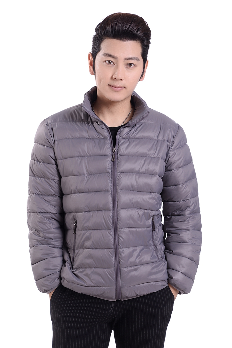 Áo khoác nam mùa đông xuống đệm cotton thanh niên siêu nhẹ bằng vải cotton ngắn trung tính áo khoác cặp