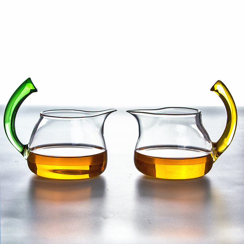 Fair Cup Glass Sub Tea Instrumental Color made Tea Haiutian tea with cup of uniform cup Tea Cup Resistant to Heat Thickened Tea Passage