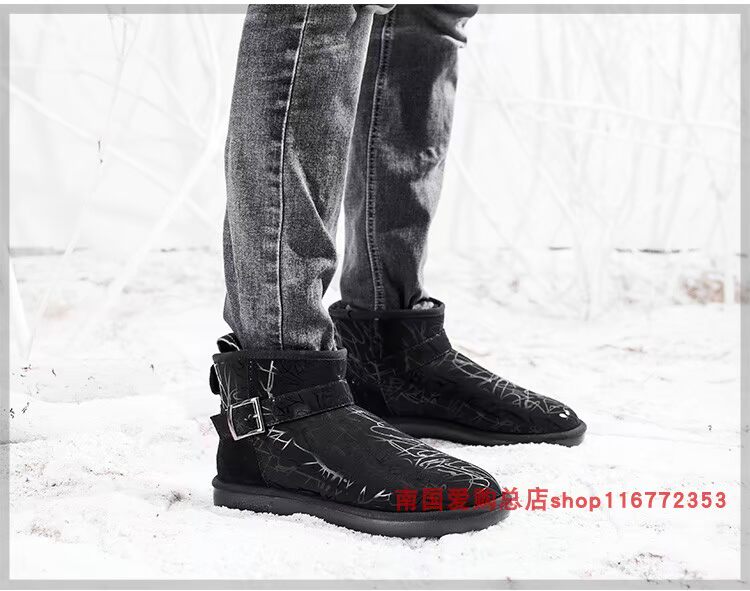 Yi Jiabao 1561 giày cotton nam giày tuyết cộng với bảo hiểm lao động béo cỡ lớn chân béo ngoài trời Yi Jia một mùa đông không trơn trượt mẫu giầy lười nam