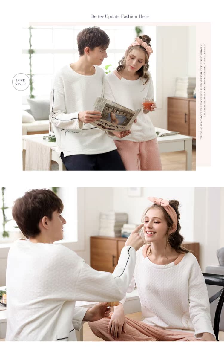 Jing Yun mùa đông không khí gác lửng vài bộ đồ ngủ dài tay ấm áp cotton nữ phục vụ nhà dày nam phù hợp với đồ bộ mặc nhà bằng vải thun