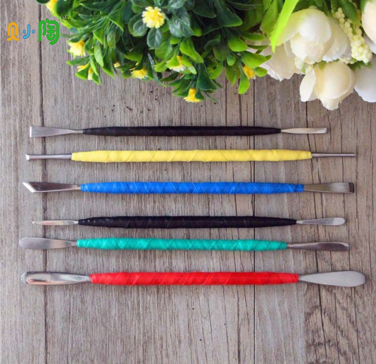 Bay Small Pottery Soft Pottery Paparazzi People Occasionally Dig Eye-tool Clay Plastic Knife Stainless Steel Combined Rag Knife DIY Tool-Taobao