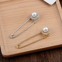 Korean version of simple fashion Joker brooch pin cardigan sweater coat shawl buckle pin fixed clothing clasp