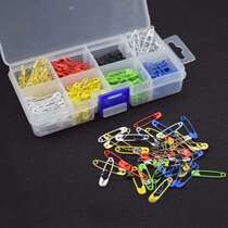 8-grid 8-color 400-piece box color pin small safety pin fixed clothes clothing store tag sling buckle pin