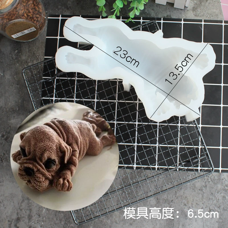 Bunny Golden Pig Mousse Silicone Khuôn Pudding Jelly Ice Cream Bánh Shar Pei Dog Miệng Pig Nhà máy Cửa hàng - Tự làm khuôn nướng