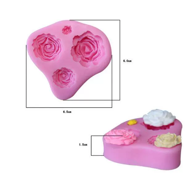 Một loạt các khuôn hoa DIY lỏng silicone khuôn bánh fondant khuôn nướng bánh - Tự làm khuôn nướng