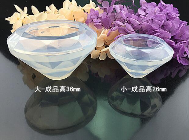 Crystal Epoxy Diamond Silicone Khuôn Miễn phí Đánh bóng Đại Dương Diamond Diamond DIY Trang sức Handmade Trang trí Mẫu vật khuôn bánh