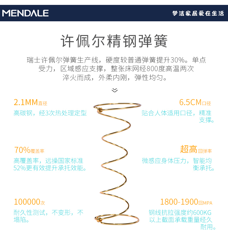 Meng Jie chống mite nệm lò xo nệm Simmons con có thể tháo rời 1.2m1.5 mét xơ dừa cứng nhắc nệm - Nệm đệm điện sưởi ấm