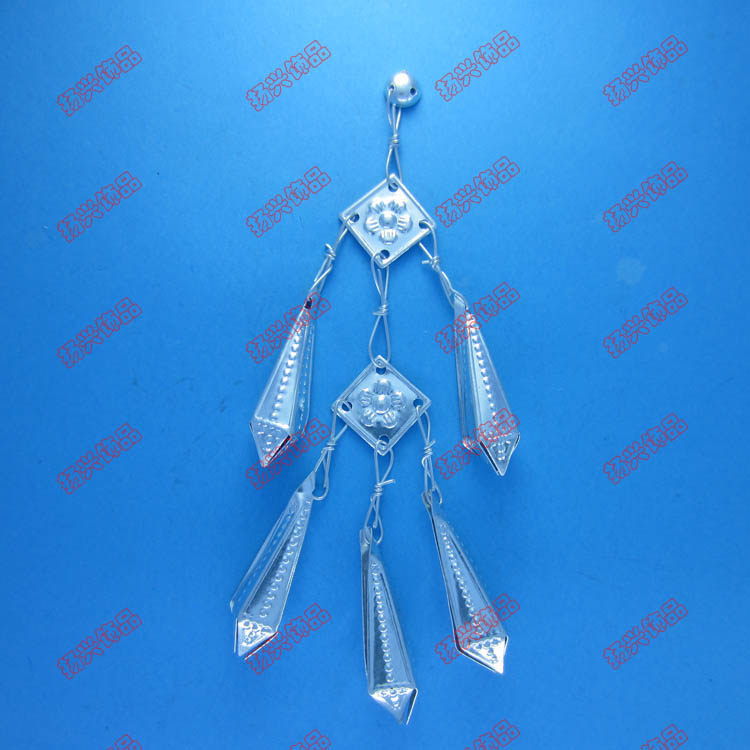 Hmong clothing silver jewelry silver piece accessories ethnic clothing accessories COSPLAY clothing accessories DIY 9