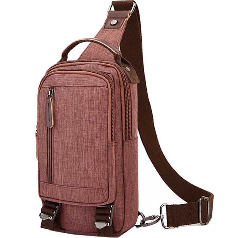 Anti-Rain Cloth Bag Vertical square male and female out portable chest bag IPADMINI single shoulder inclined satchbacks umbrella bag