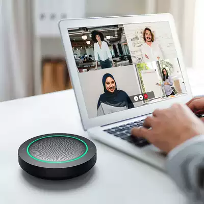 Kaysuda SP200 Conference call 4 microphone noise reduction 360 degree surround usb Bluetooth dual connection Business audio