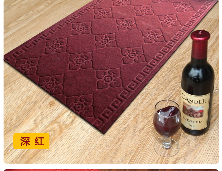 sảnh tùy chỉnh cửa mat thấm thảm không trơn trượt có thể được cắt tấm thảm chùi chân lang mat thảm cho vận chuyển - Thảm sàn tấm trải sàn pvc loại mỏng