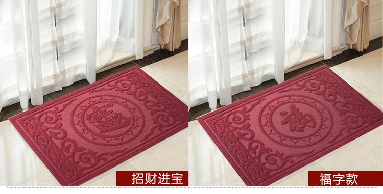 Sàn nhà mat thảm nhập door mat loại bỏ bụi non-slip dày nhựa cao su PVC suede ybRX