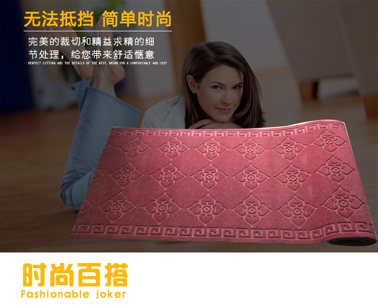 sảnh tùy chỉnh cửa mat thấm thảm không trơn trượt có thể được cắt tấm thảm chùi chân lang mat thảm cho vận chuyển - Thảm sàn tấm trải sàn pvc loại mỏng