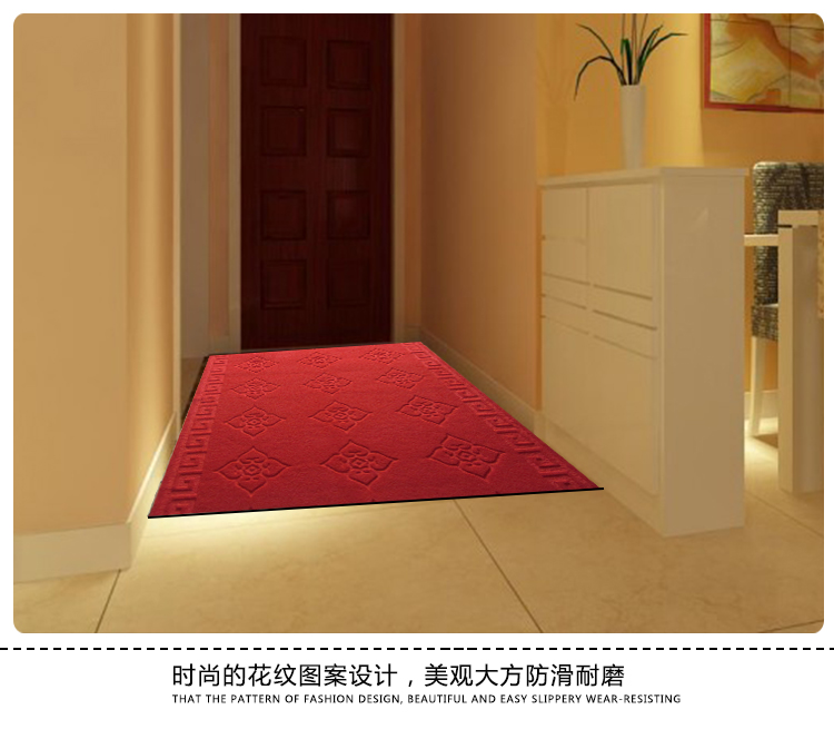 sảnh tùy chỉnh cửa mat thấm thảm không trơn trượt có thể được cắt tấm thảm chùi chân lang mat thảm cho vận chuyển - Thảm sàn tấm trải sàn pvc loại mỏng