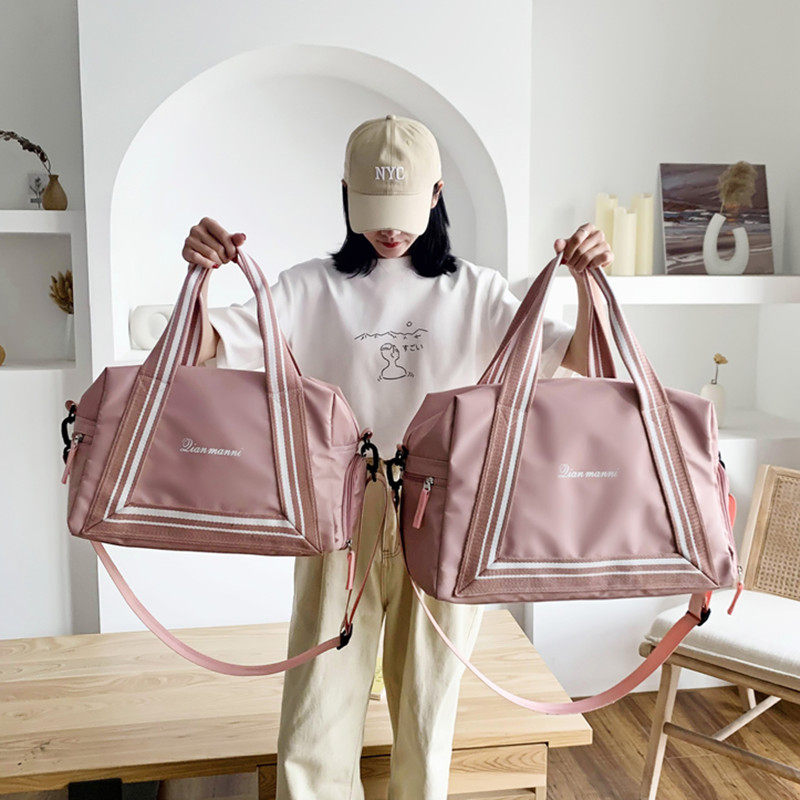 Net red travel bag female large capacity light short-distance hand luggage bag fitness bag female small storage business travel bag