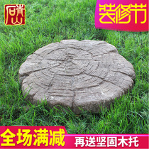 Villa garden Garden park Tree grain artificial culture stone Ground stepping board Log sheet Tingbu stone imitation wood H201