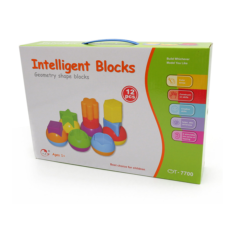 Plastic building blocks geometric shape pairing children's baby Montessori early education educational toys 1-2-3 years old boys and girls