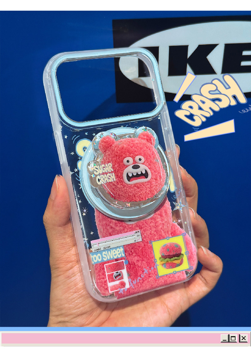 PaPaPa Burger Bear Cartoon iPhone Case