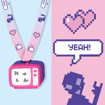 PaPaPa Manufacturing Bureau original unisex cute steam wave mobile phone lanyard Halter neck mobile phone rope Mobile phone pendant