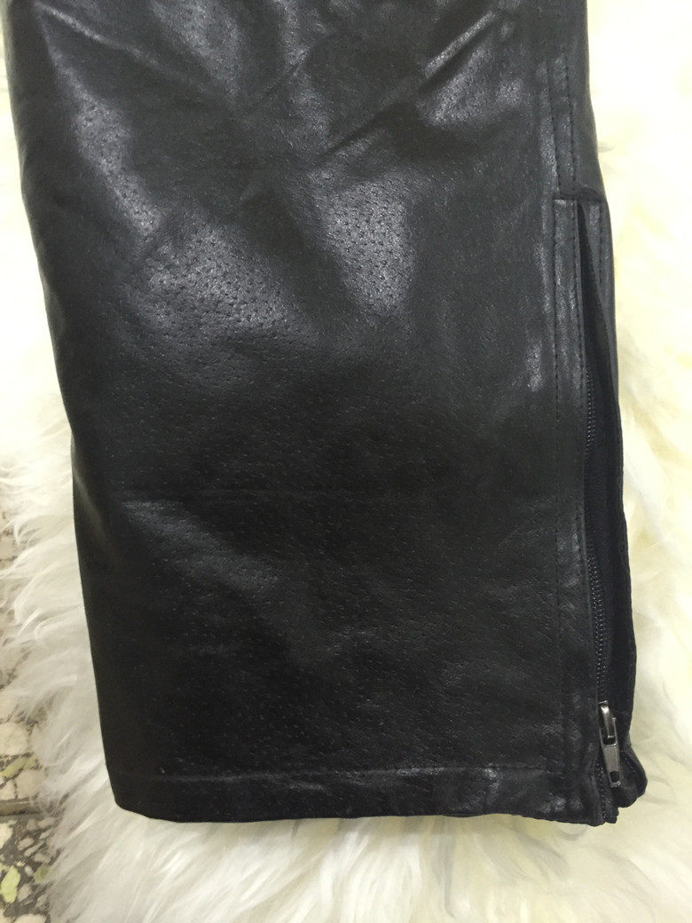 Pantalon cuir homme droit pour hiver - Ref 1483193 Image 12