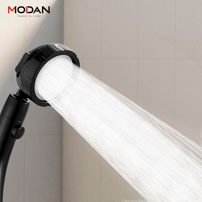 Modan pressurized shower nozzle Rain pressure high pressure household shower head shaking sound bath shower head hose set