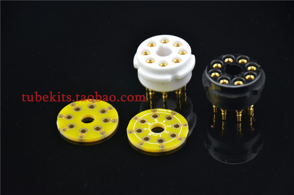 Large 8 feet cmc steel porcelain vacuum tube 6V6 6V6 6L6 EL34 KT88 conversion plate double-sided thickened sinkhole