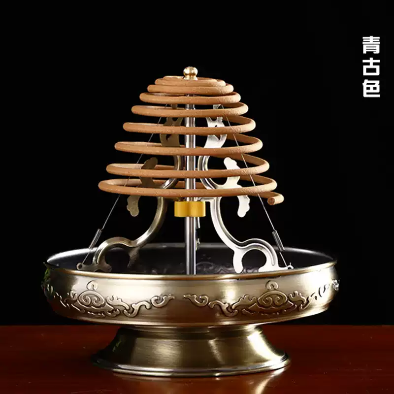 24小时塔香架香炉新中式香薰炉聚宝塔式香环架佛堂用品-Taobao-Tmall