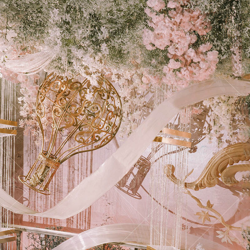 New wedding props iron balloon fitting wedding stage road lead shopping mall window decoration suspension ceiling parts