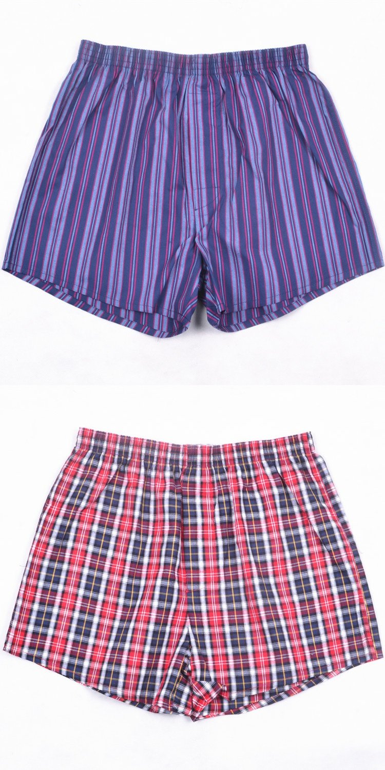 Một chiếc quần Luo nam cotton boxer tóm tắt thủy triều mã lớn bốn góc nhà quần ngắn quần lót nam sexy