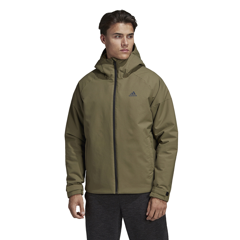 Adidas adidas 2019 nam HOODED PAD JKT cotton quần áo DZ7624 - Quần áo độn bông thể thao áo phao zara nam