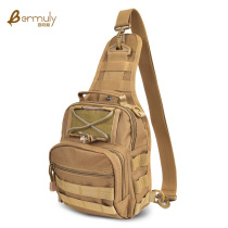 Military fan outdoor cycling shoulder bag with kettle cover chest bag Tactical small backpack Leisure mens bag sports small satchel