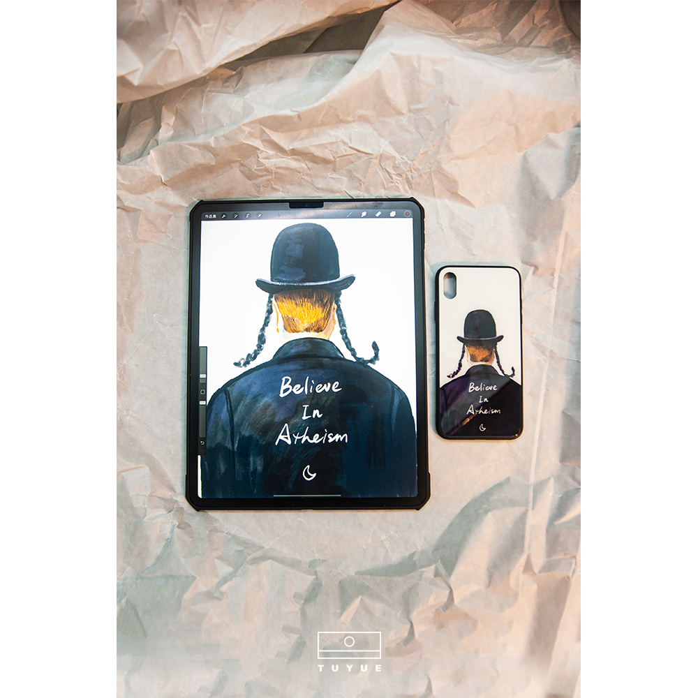 Tune original design personality hand-painted anti-fall mobile phone Protective case artist cooperation