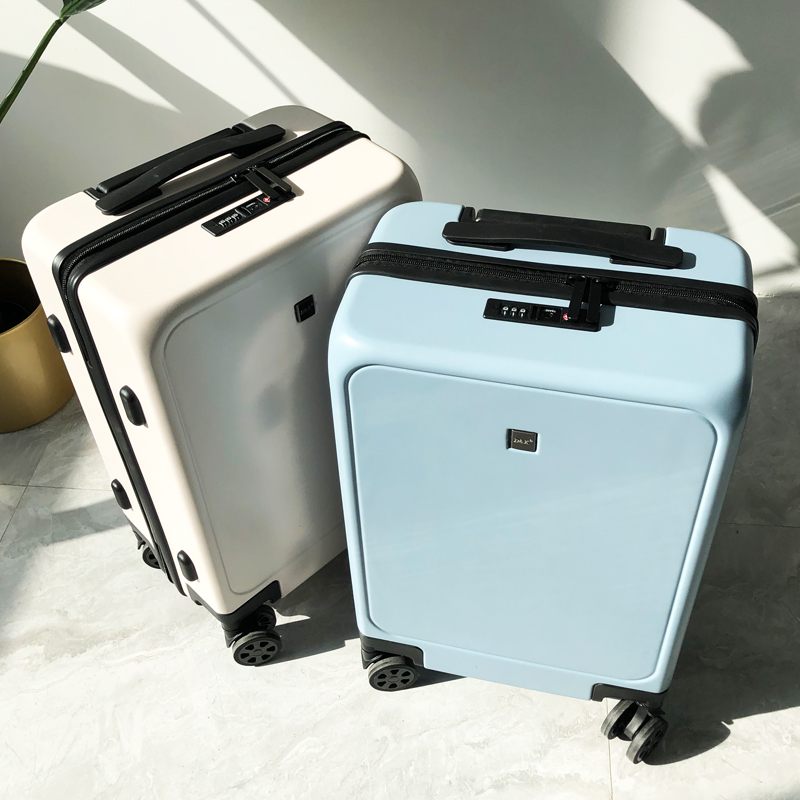 Ultra-light suitcase password lock zipper suitcase female universal wheel boarding case 20 inch trolley case male 24 leather case
