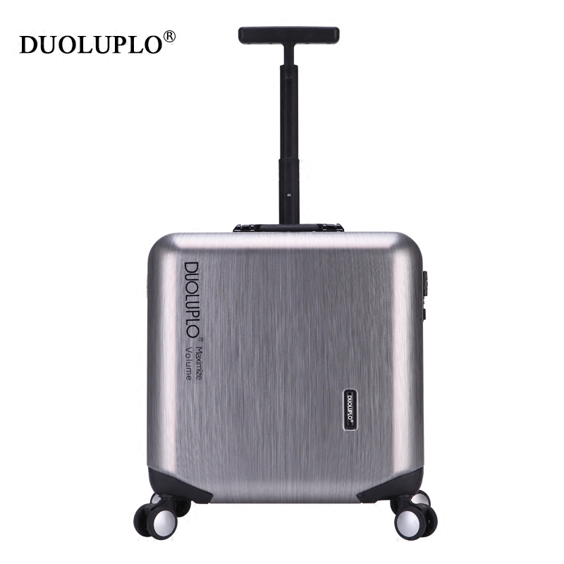 Boarding case 18-inch aircraft universal wheel aluminum frame men and women business travel password customs lock trolley suitcase ultra-light