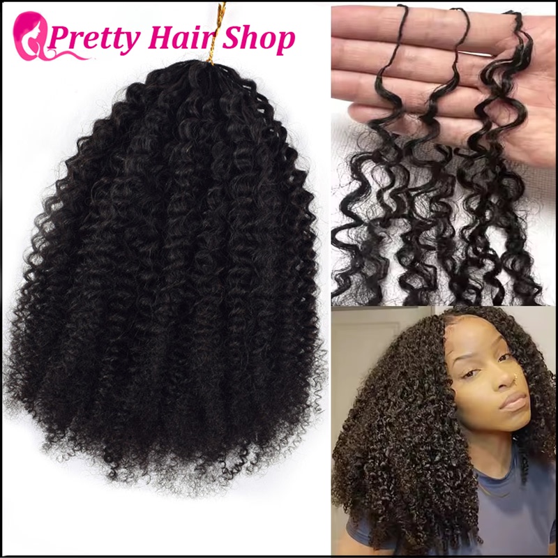 Pre-Separated Knotless Crochet Human Hair For Braiding Twist
