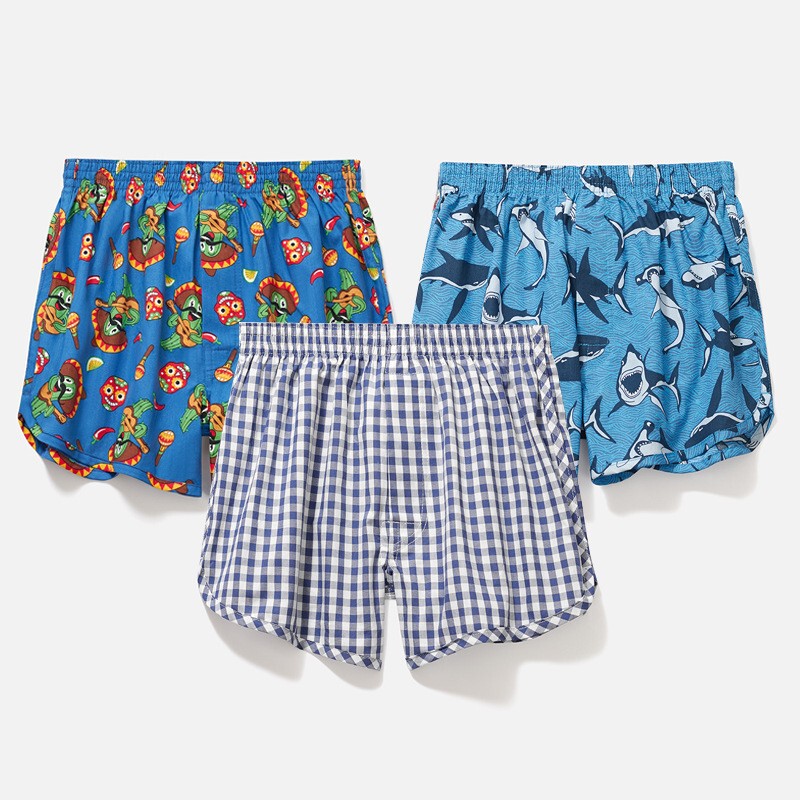 Children's Boxer Shorts for Boys, Pure Cotton Underwear for Early Development Period, Primary and Secondary School Boys, Shorts for Teenagers, Summer