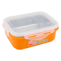 OMilan insulated lunch box boxed box square 400ML Childrens refreshing box with lid sealed heat resistant to microwave
